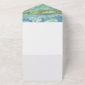 ブルースカイグリーンフィールド結婚式招待状 オールインワン招待状 (外側)