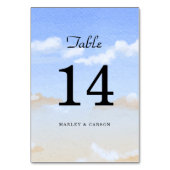 ブルースカイサマービーチ結婚式 テーブルナンバー (正面)