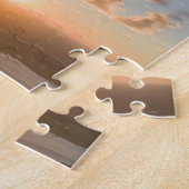 ブルースカイサンライズクラウド風光明媚な写真困難 ジグソーパズル (側面)