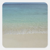 ブルースカイシーサンド空白のテンプレートモルディブトレンディー スクエアシール (正面)