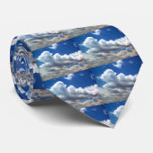 'ブルースカイ'ダークブルータイ ネクタイ (ロール)