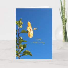 ブルースカイハイビスカス母の日 カード