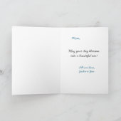 ブルースカイハイビスカス母の日 カード (内部)