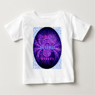 ブルースカイハクナマタタケニヤキリン織アートC ベビーTシャツ