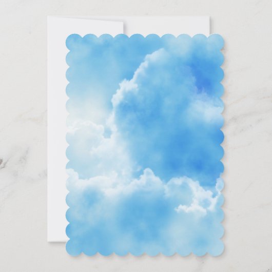 ブルースカイバースデーパーティー招待状 招待状 (裏面)