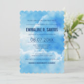 ブルースカイバースデーパーティー招待状 招待状 (スタンド正面)