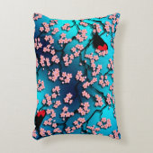 ブルースカイバードさくらんぼ花 アクセントクッション (正面(垂直))