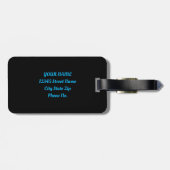 ブルースカイバードさくらんぼ花 ラゲッジタグ (裏面横)