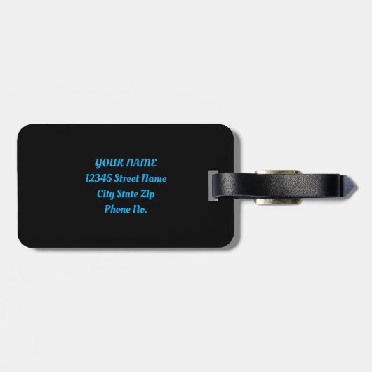 ブルースカイバードさくらんぼ花 ラゲッジタグ (裏面横)