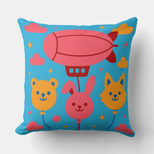 ブルースカイパレード クッション (正面)