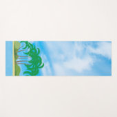 ブルースカイパームスアイランドフィットネスエレガントテンプレート ヨガマット (正面(横))