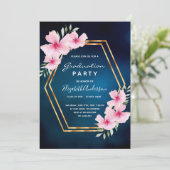 ブルースカイピンクフローラ卒業パーティー 招待状 (スタンド正面)
