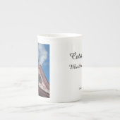 ブルースカイピンクルーフリン – Martha's Vinyard ボーンチャイナマグカップ (正面)