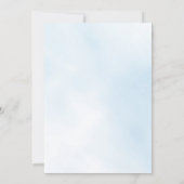 ブルースカイフローラユーカリ少年クロスバプテスマ 招待状 (裏面)