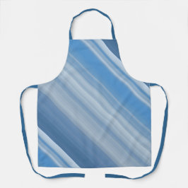 ブルースカイブルーとホワイトストライプ エプロン
