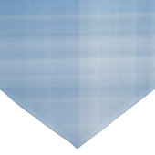 ブルースカイブルーとホワイトプレイド ショートテーブルランナー (コーナー)
