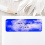 ブルースカイプレーンモダントレンディーミニマリスト ラベル (インサイチュ)