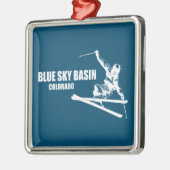 ブルースカイベイスンコロラドスキーヤー メタルオーナメント (左)