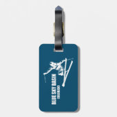ブルースカイベイスンコロラドスキーヤー ラゲッジタグ (裏面縦)