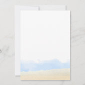 ブルースカイベビーオンボードビーチサーフベビーシャワー サンキューカード (裏面)