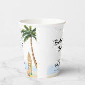 ブルースカイベビーオンボードビーチサーフベビーシャワー 紙コップ (左)