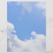 ブルースカイホワイトクラウドスクラップブック紙 (裏面)