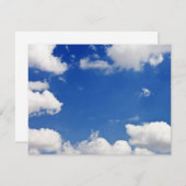 ブルースカイホワイトクラウド天国テンプレート (正面/裏面)