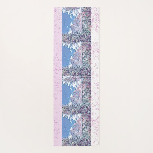 ブルースカイホワイトスノーマウンテンメディテーションリトリート ヨガマット (裏面)