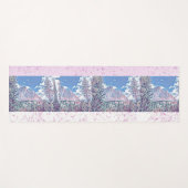 ブルースカイホワイトスノーマウンテンメディテーションリトリート ヨガマット (正面(横))