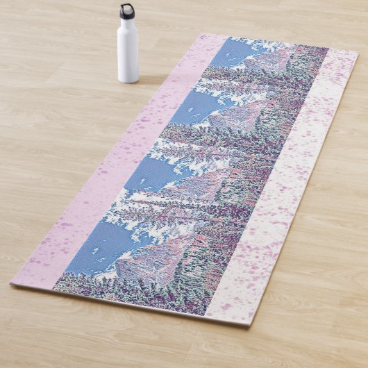 ブルースカイホワイトスノーマウンテンメディテーションリトリート ヨガマット (インサイチュ)