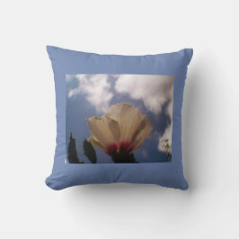 ブルースカイホワイトローズ クッション