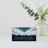 ブルースカイマウンテンシルエットメンタルヘルス 名刺 (スタンド正面)