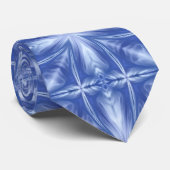 ブルースカイミルキーホワイトクラウド抽象芸術パターン ネクタイ (ロール)