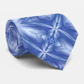 ブルースカイミルキーホワイトクラウド抽象芸術パターン ネクタイ (ロール)