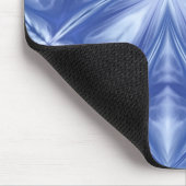 ブルースカイミルキーホワイトクラウド抽象芸術パターン マウスパッド (コーナー)