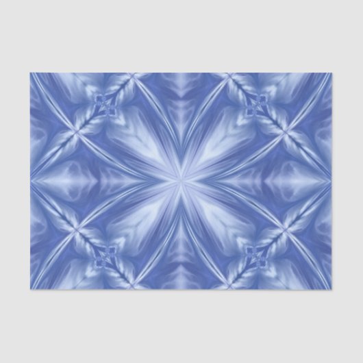 ブルースカイミルキーホワイトクラウド抽象芸術パターン 薄葉紙 (正面)