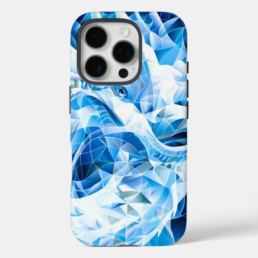 ブルースカイモザイクドラゴン Case-Mate iPhoneケース (裏面)