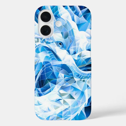 ブルースカイモザイクドラゴン Case-Mate iPhoneケース (裏面)