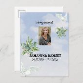 ブルースカイモダンー追悼カード 案内ポストカード (正面/裏面)