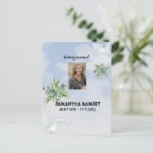 ブルースカイモダンー追悼カード 案内ポストカード (スタンド正面)