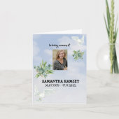 ブルースカイモダンー追悼カード 案内状 (正面)