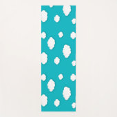 ブルースカイヨガマットの白い雲 – 静謐 ヨガマット (正面)