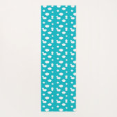 ブルースカイヨガマットの白い雲 – 静謐 ヨガマット (裏面)