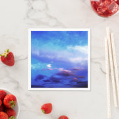 ブルースカイランドスケープ写真アート スタンダードカクテルナプキン (インサイチュ)