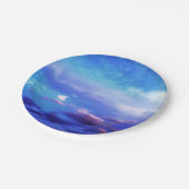 ブルースカイランドスケープ写真アート ペーパープレート (アングル)