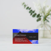 ブルースカイレッドブラック旅行代理店の名刺 名刺 (スタンド正面)