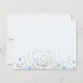 ブルースカイワイルドフラワーズブックベビーベビーシャワー 出欠カード (裏面)