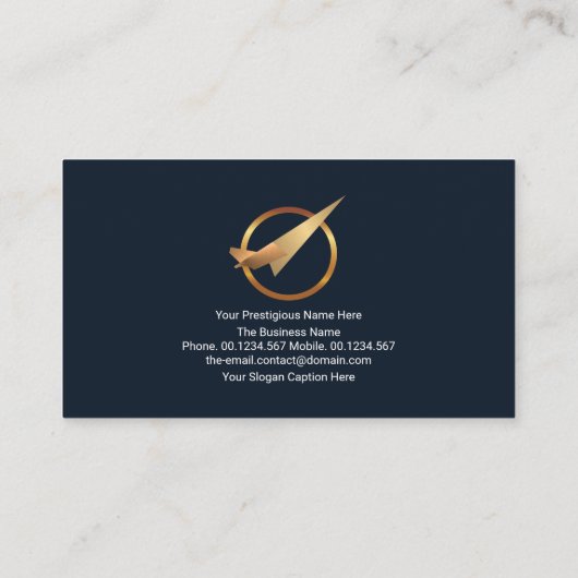 ブルースカイ上り線航空輸送 名刺 (裏面)