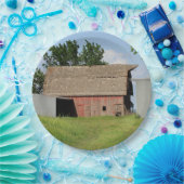 ブルースカイ付きカンザスレッドバーン ペーパープレート (パーティー)