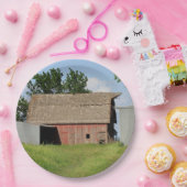 ブルースカイ付きカンザスレッドバーン ペーパープレート (パーティー)